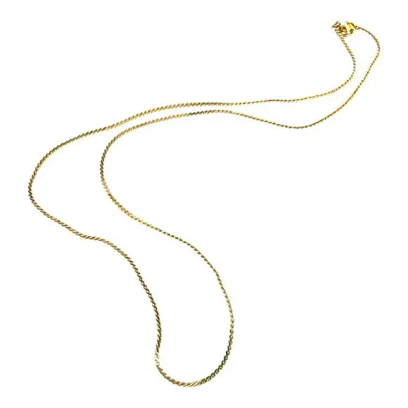 10K Gold Plated 24" Rope Chain Necklace Elegant & Versatile Jewelry - Picture 4 of 7